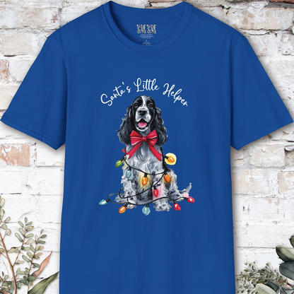 English Cocker Spaniel #5 Santa's little helper. unisex T shirt