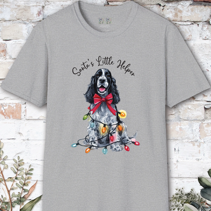 English Cocker Spaniel #5 Santa's little helper. unisex T shirt