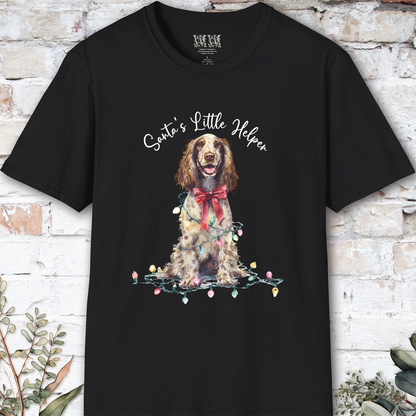 English Cocker Spaniel #3 Santa's little helper. unisex T shirt