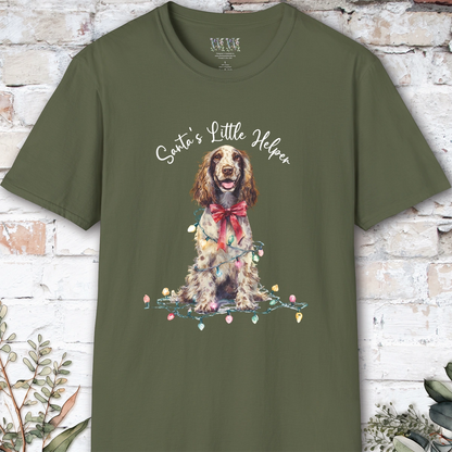 English Cocker Spaniel #3 Santa's little helper. unisex T shirt