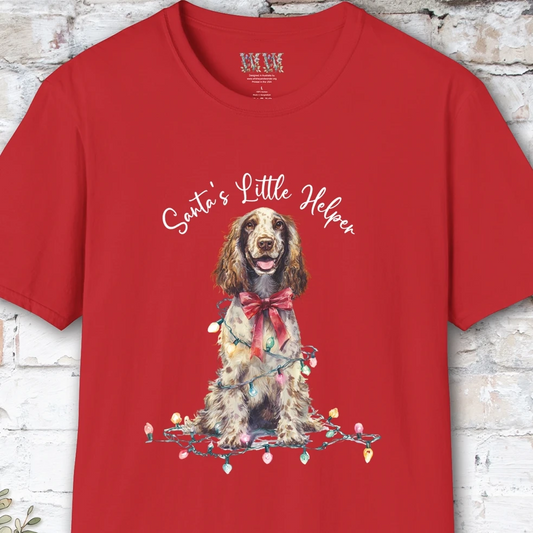 English Cocker Spaniel #3 Santa's little helper. unisex T shirt