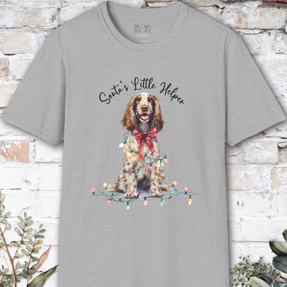 English Cocker Spaniel #3 Santa's little helper. unisex T shirt