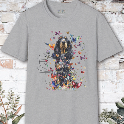 English Cocker Spaniel Floral Personalized T shirt