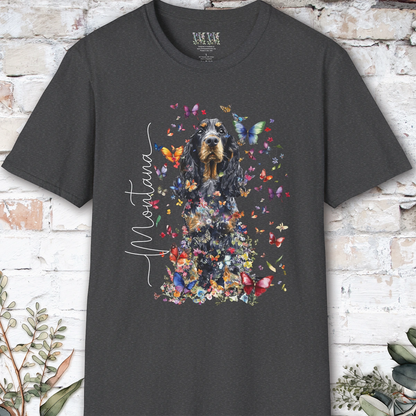 English Cocker Spaniel Floral Personalized T shirt