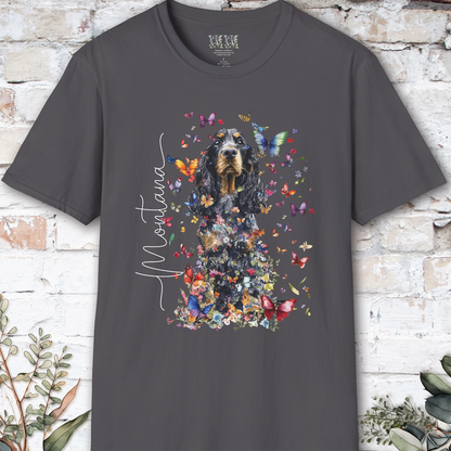 English Cocker Spaniel Floral Personalized T shirt
