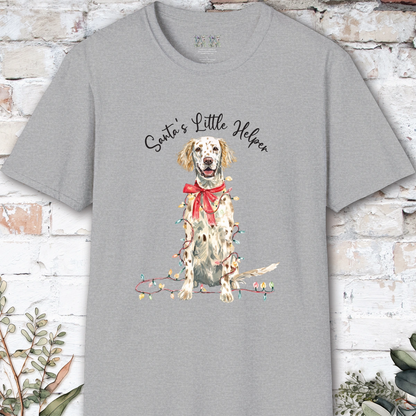 English Setter #2 Santa's little helper. unisex T shirt