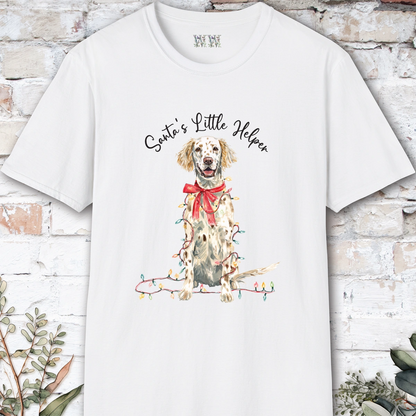 English Setter #2 Santa's little helper. unisex T shirt