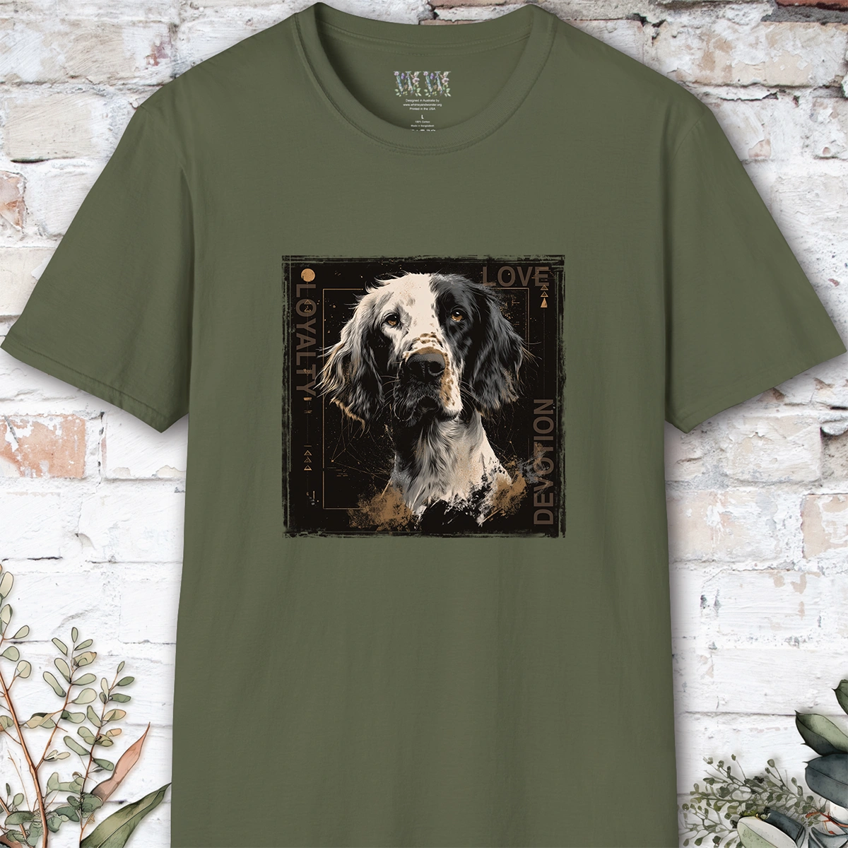 English Setter Devotion, Loyalty, Love, Devotion unisex T Shirt