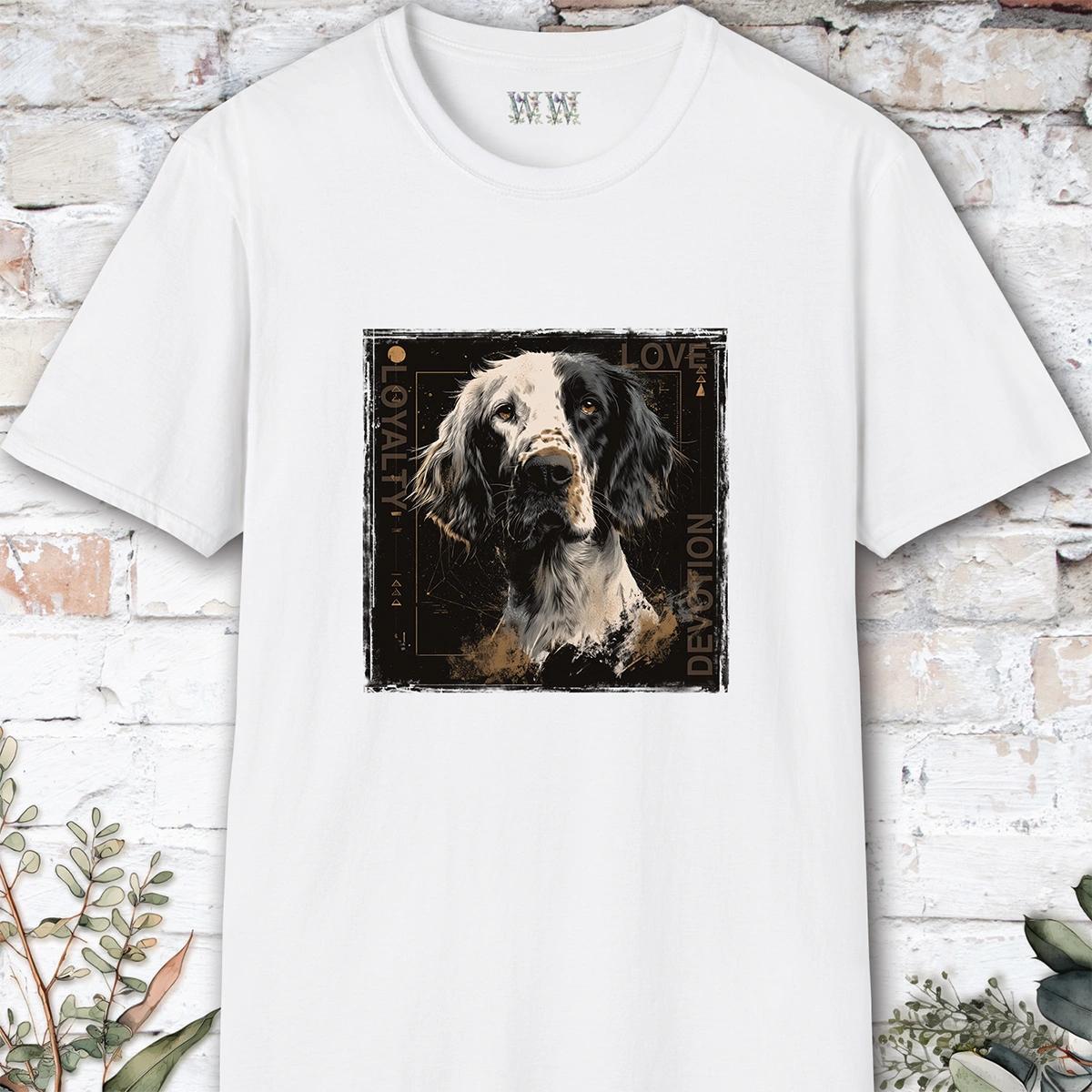 English Setter Devotion, Loyalty, Love, Devotion unisex T Shirt