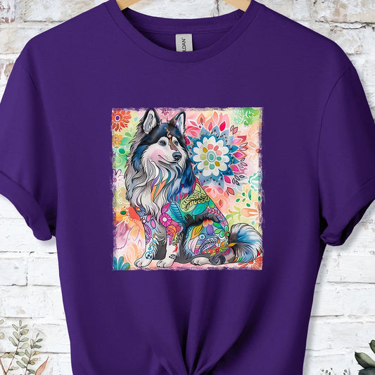 Finnish Lapphund Retro, Unisex T-shirt.