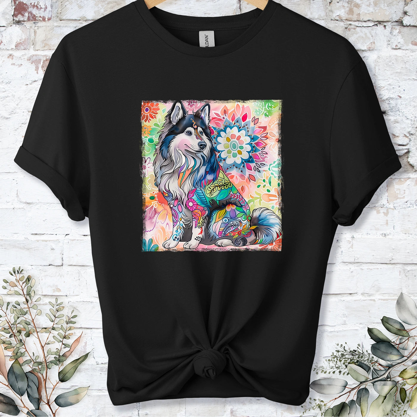 Finnish Lapphund Retro, Unisex T-shirt.