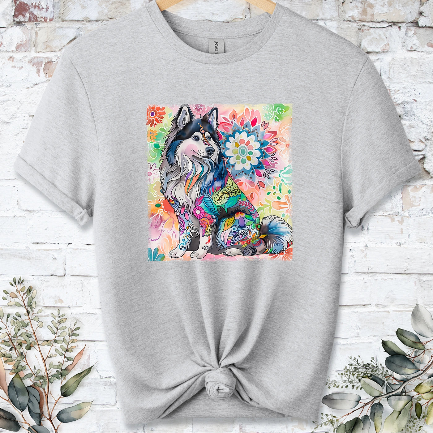 Finnish Lapphund Retro, Unisex T-shirt.