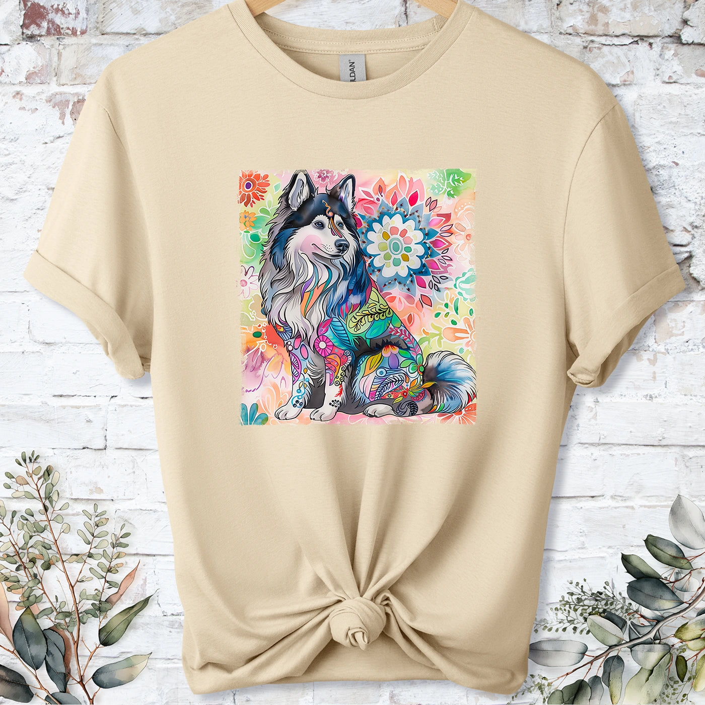 Finnish Lapphund Retro, Unisex T-shirt.