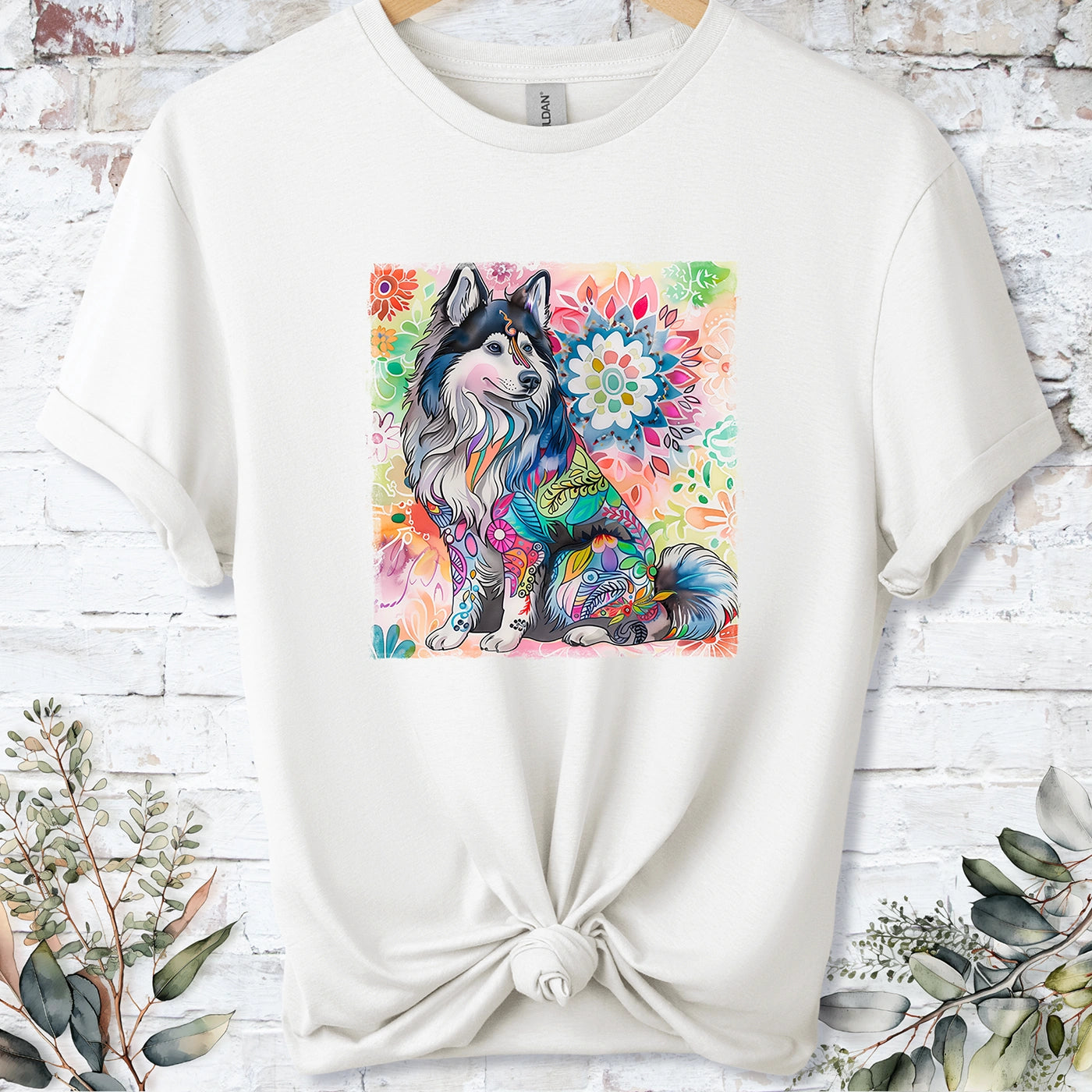 Finnish Lapphund Retro, Unisex T-shirt.