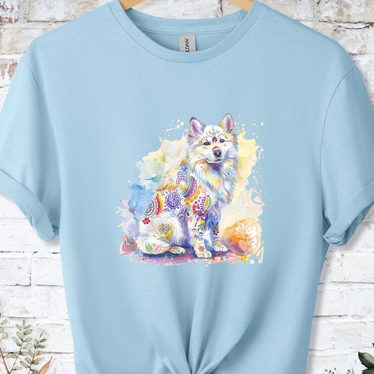 Samoyed Retro, Unisex T-shirt.