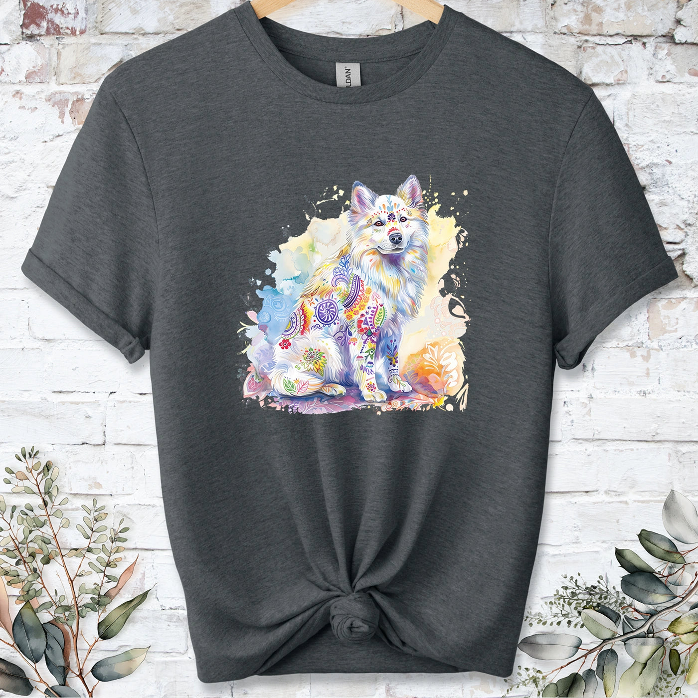 Samoyed Retro, Unisex T-shirt.