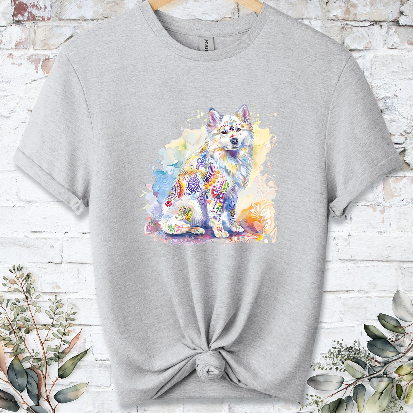 Samoyed Retro, Unisex T-shirt.