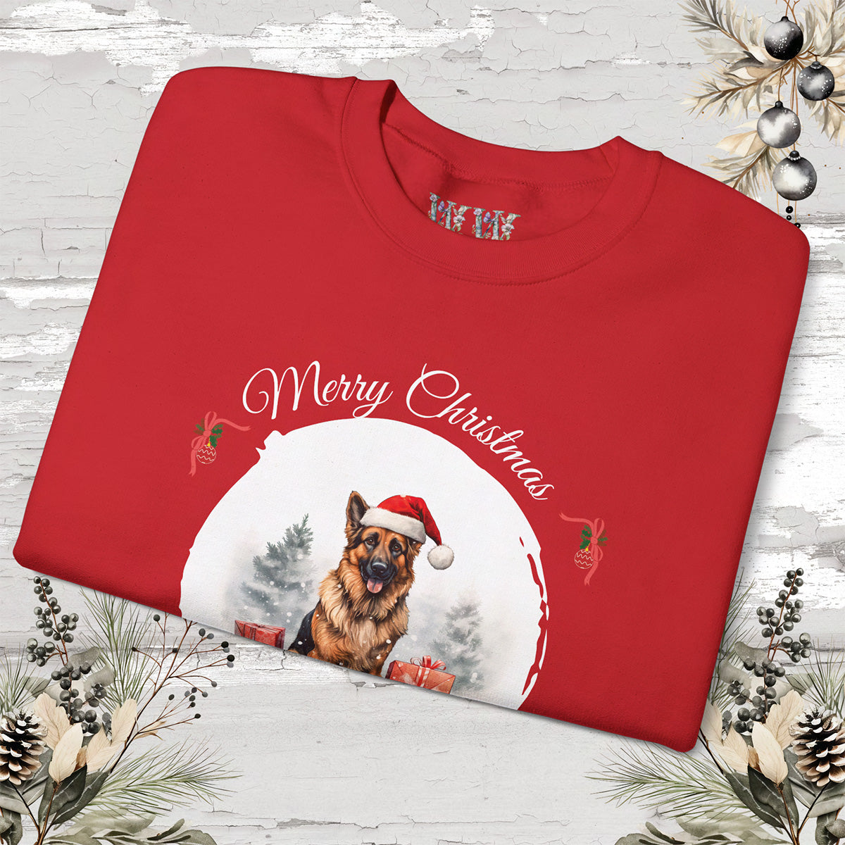 German Shepherd Personalized Christmas Sweatshirt