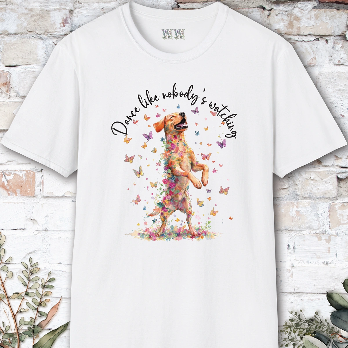 Fox Red Labrador "Dance like nobody's watching" unisex T shirt
