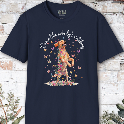 Fox Red Labrador "Dance like nobody's watching" unisex T shirt