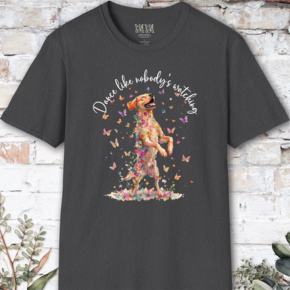 Fox Red Labrador "Dance like nobody's watching" unisex T shirt