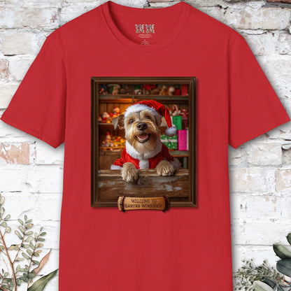 Terrier Santa's Workshop Unisex T shirt