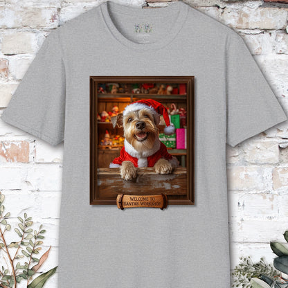 Terrier Santa's Workshop Unisex T shirt