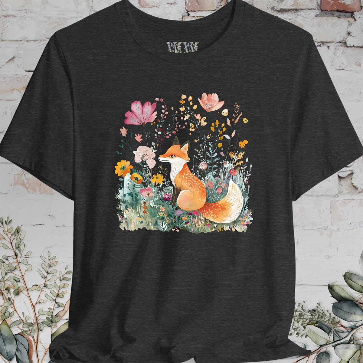 Fox with Wild Flowers #1 T-Shirt