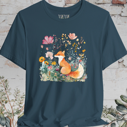 Fox with Wild Flowers #1 T-Shirt