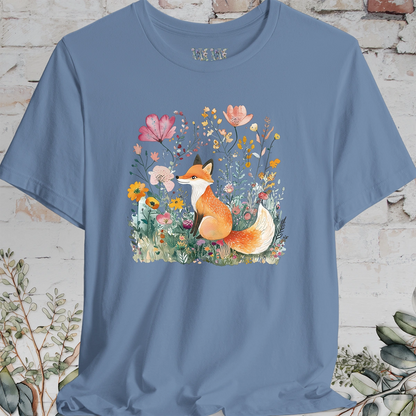 Fox with Wild Flowers #1 T-Shirt