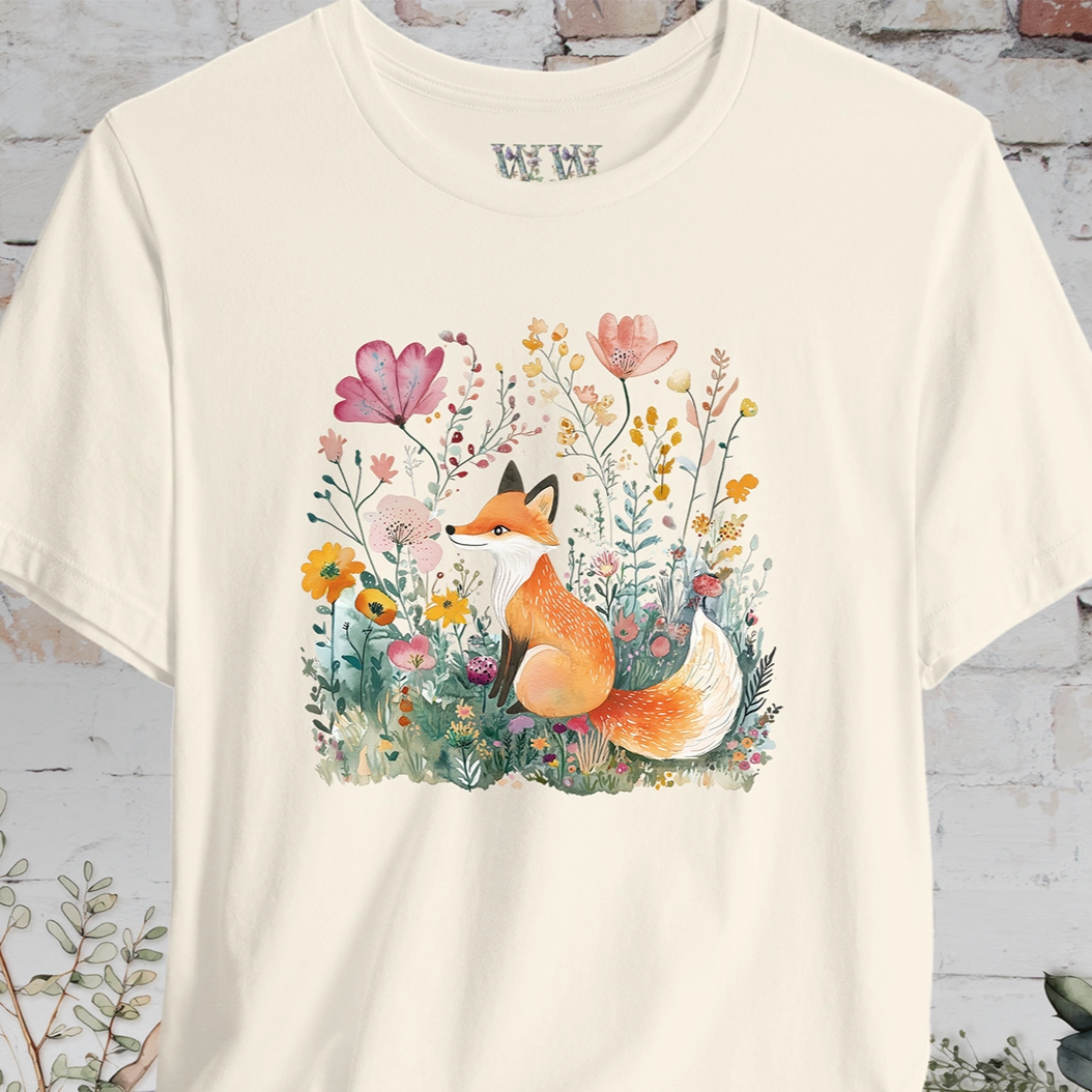 Fox with Wild Flowers #1 T-Shirt