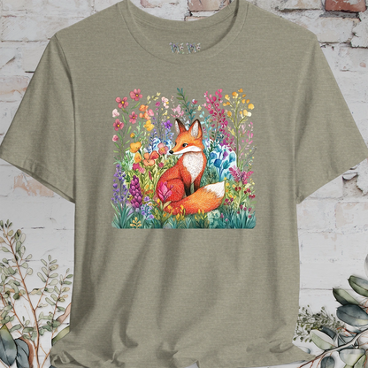 Fox with Wild Flowers #2 T-Shirt