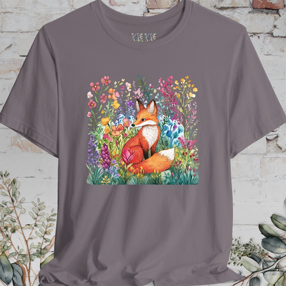 Fox with Wild Flowers #2 T-Shirt
