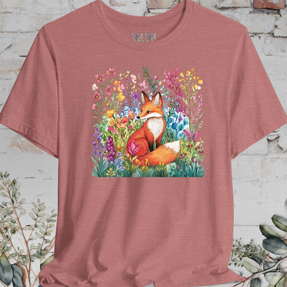 Fox with Wild Flowers #2 T-Shirt