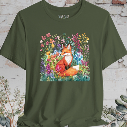 Fox with Wild Flowers #2 T-Shirt