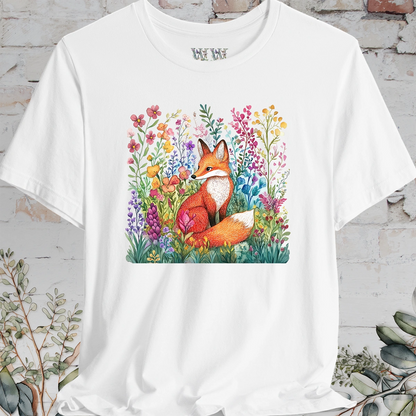 Fox with Wild Flowers #2 T-Shirt