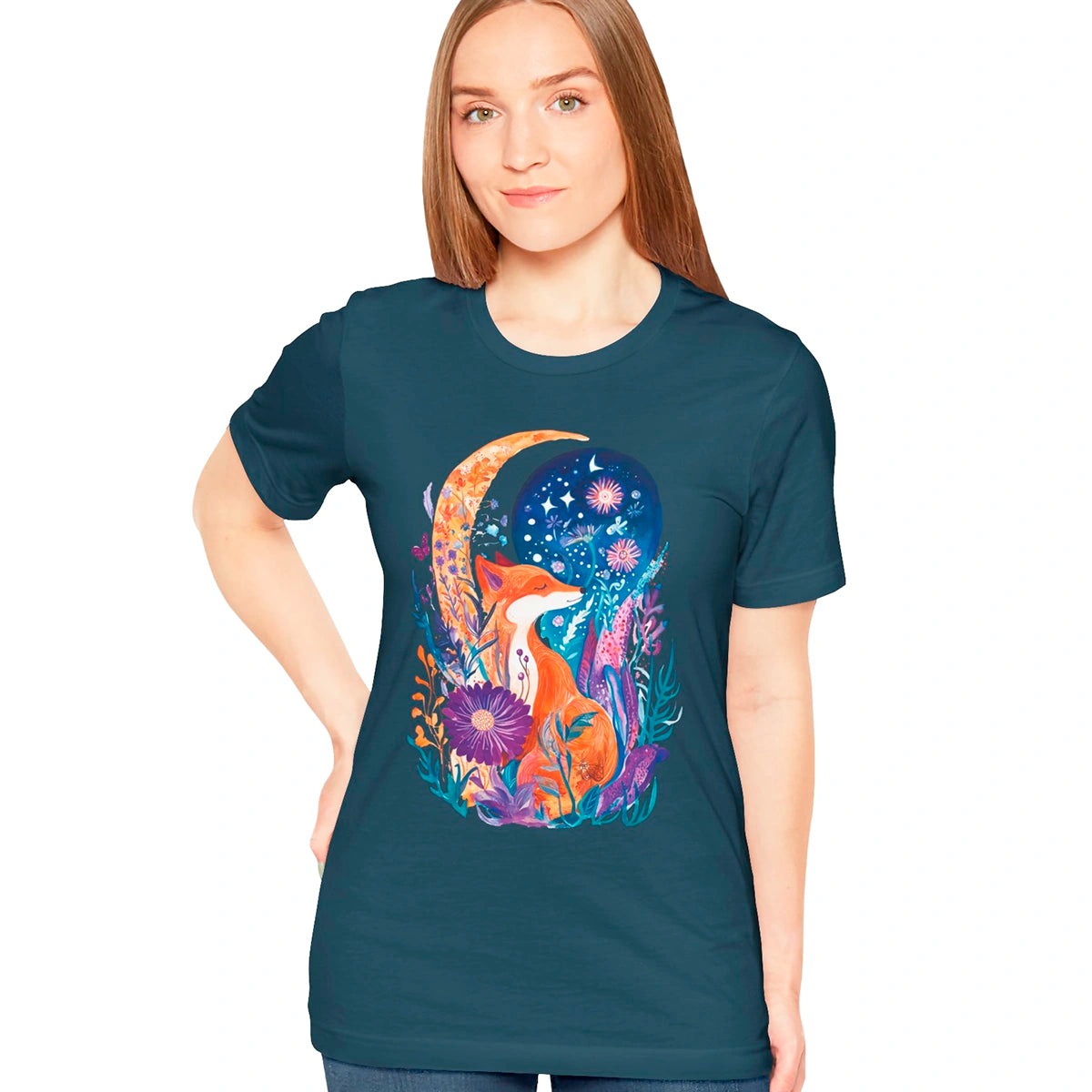 Fox & Moon #4 T-Shirts