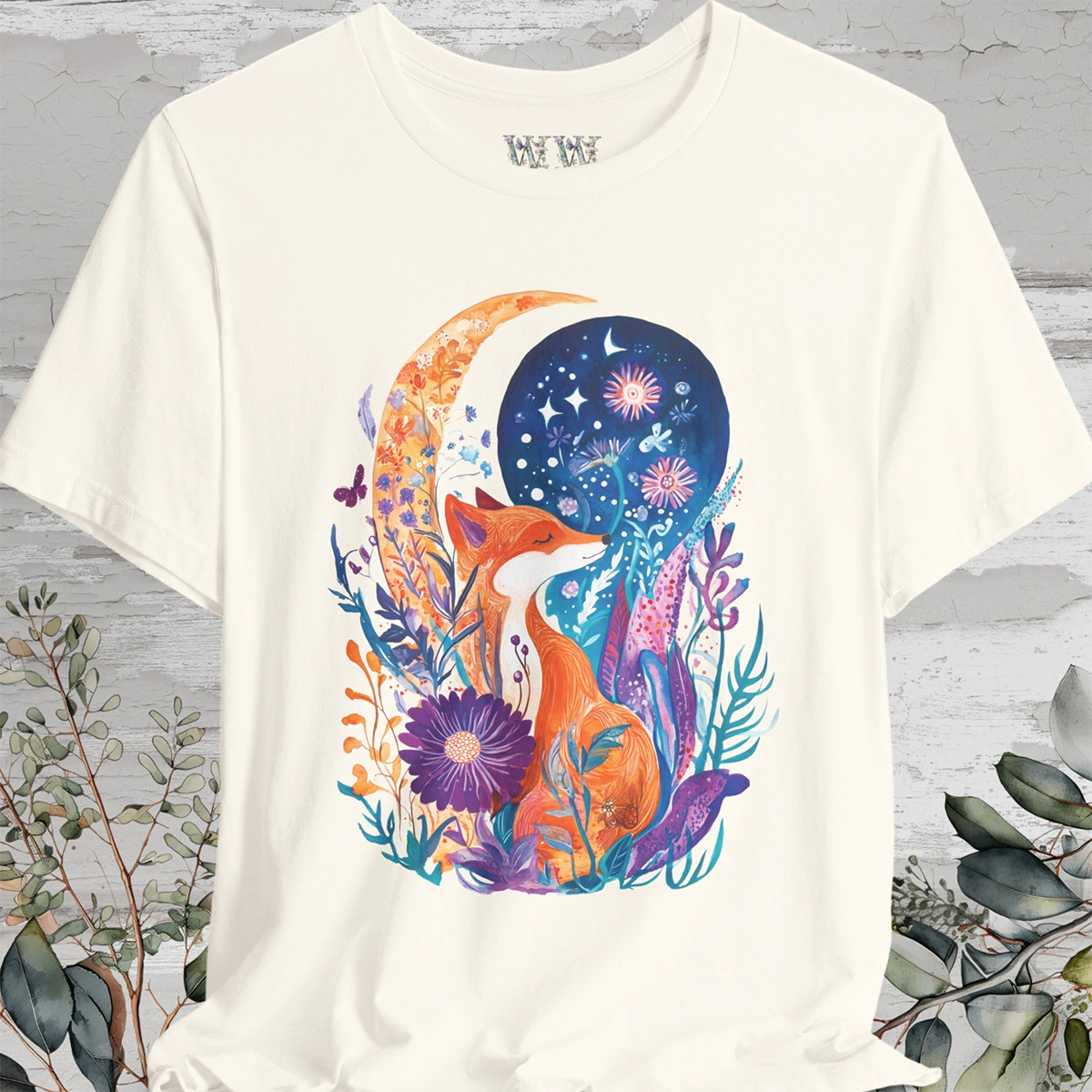 Fox & Moon #4 T-Shirts