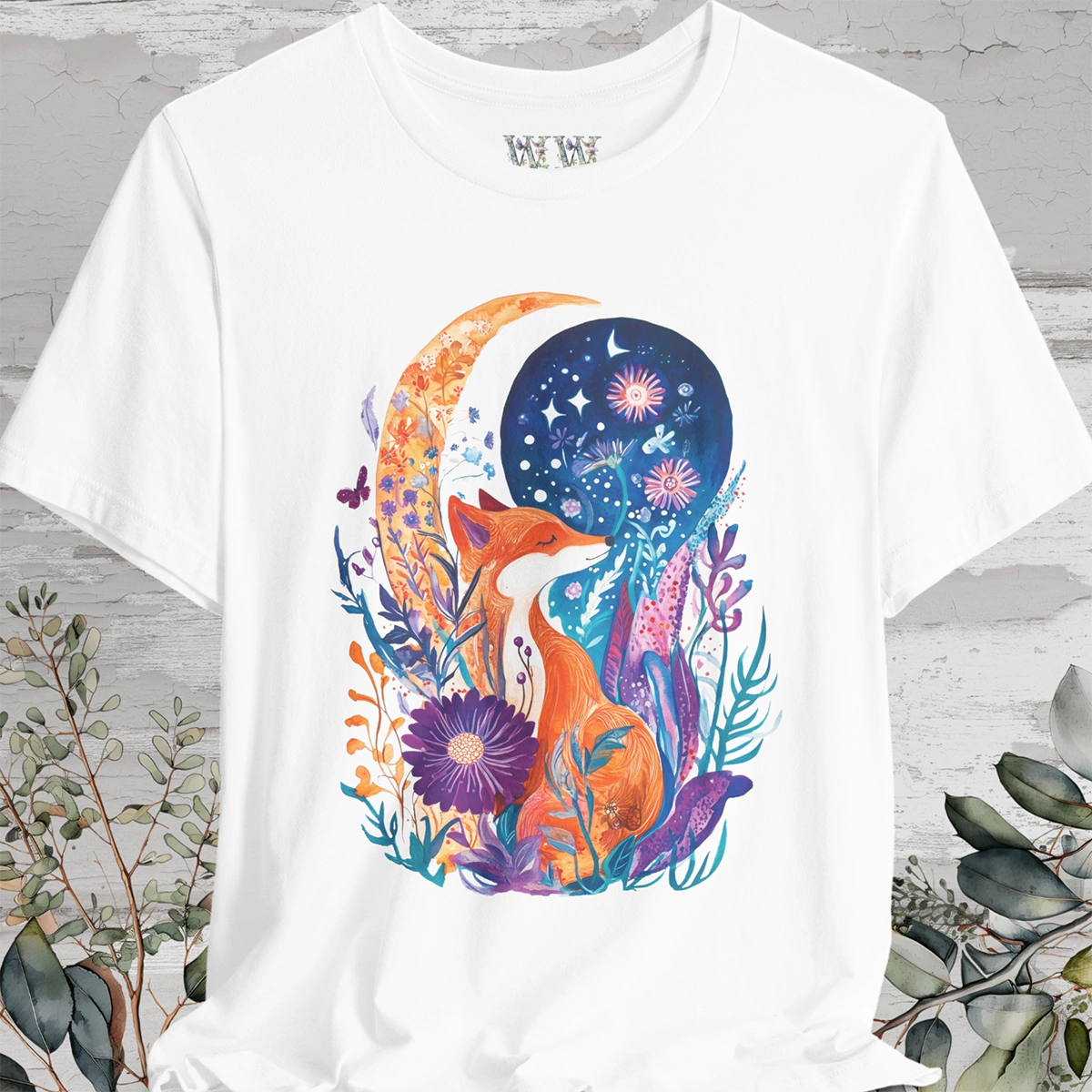 Fox & Moon #4 T-Shirts