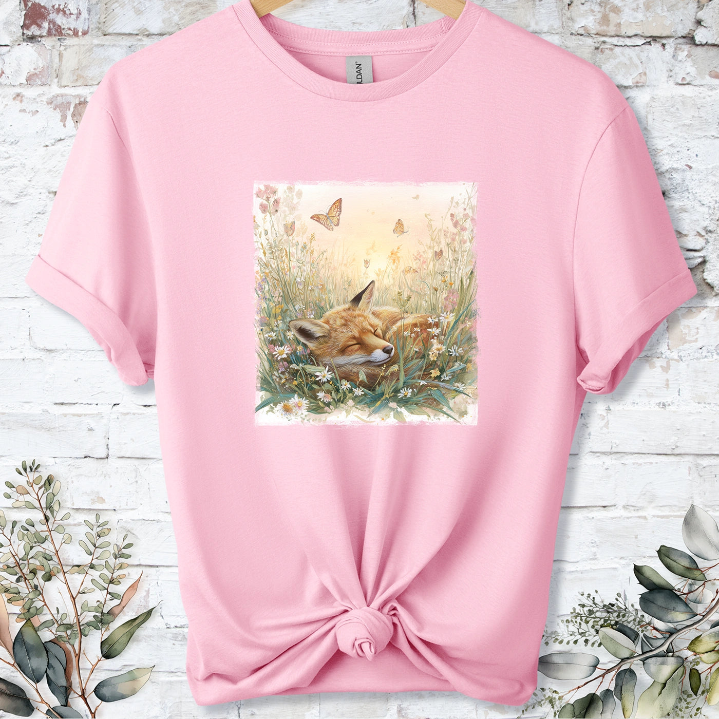 Sleeping Fox #2 Unisex T-shirt.