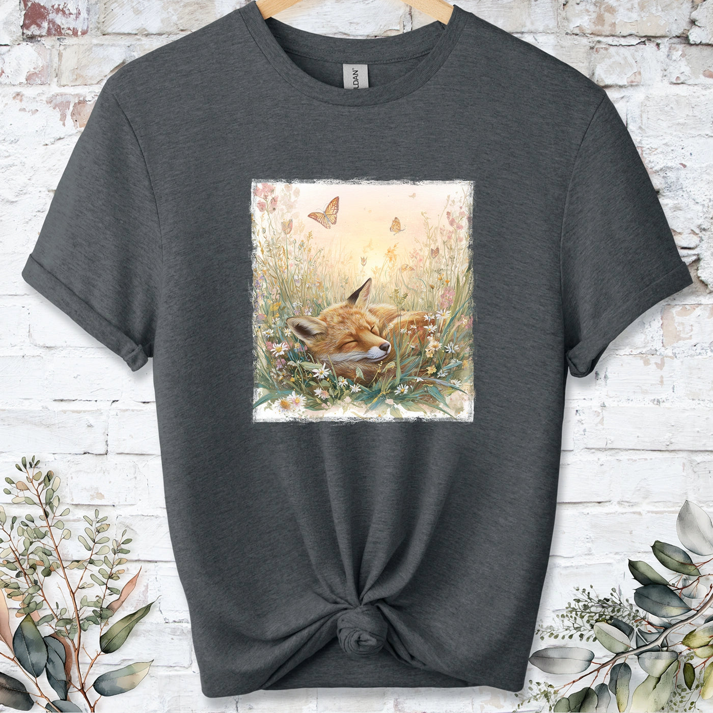 Sleeping Fox #2 Unisex T-shirt.