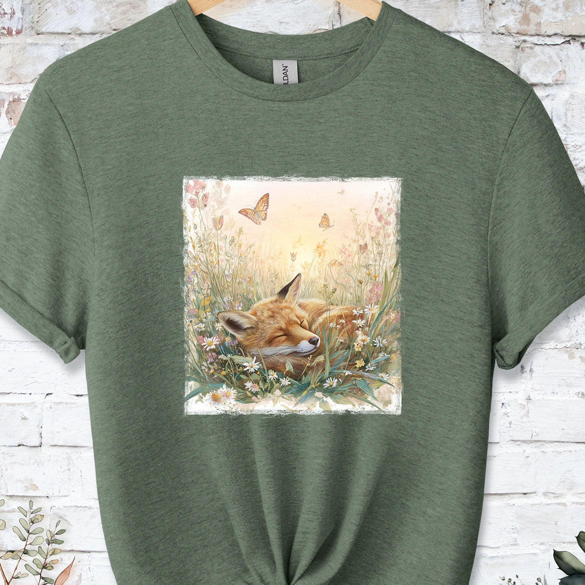 Sleeping Fox #2 Unisex T-shirt.