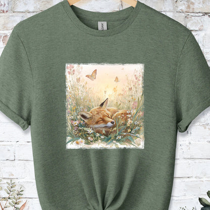 Sleeping Fox #2 Unisex T-shirt.