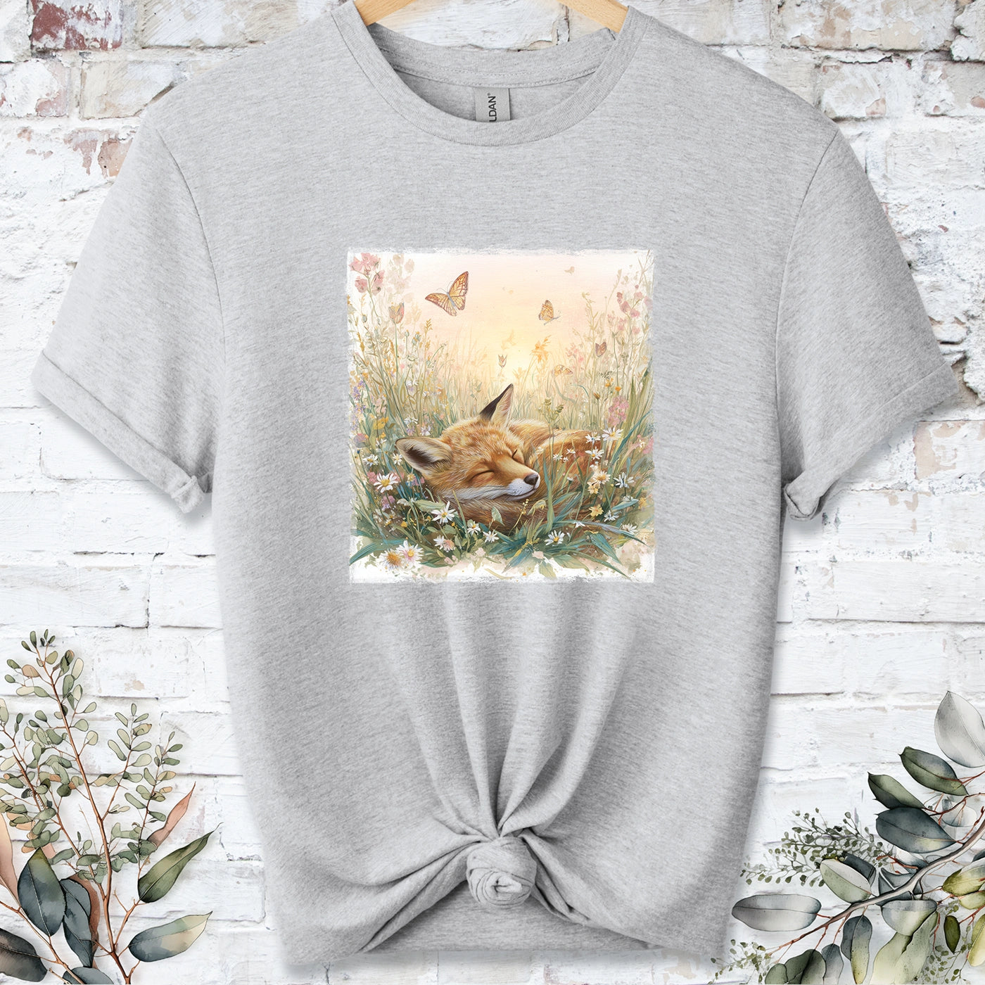 Sleeping Fox #2 Unisex T-shirt.