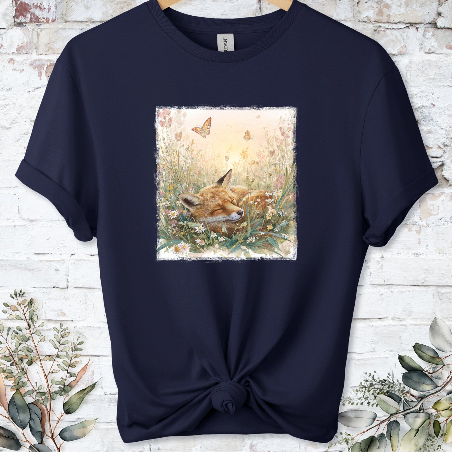 Sleeping Fox #2 Unisex T-shirt.