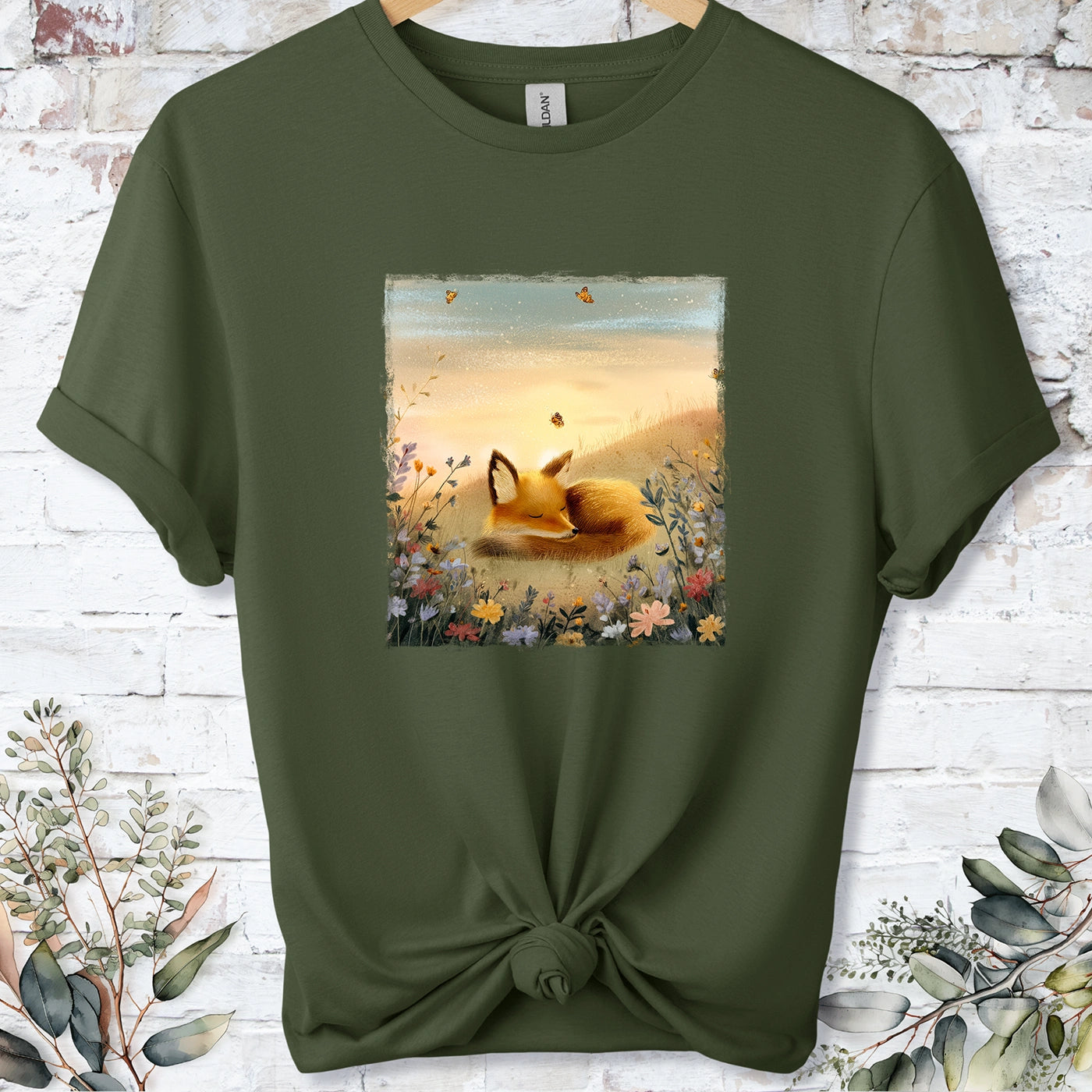Sleeping Fox #4 Unisex T-shirt.