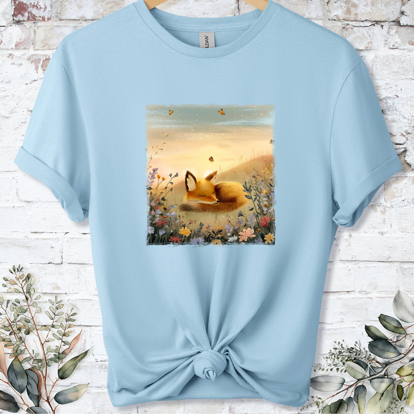 Sleeping Fox #4 Unisex T-shirt.