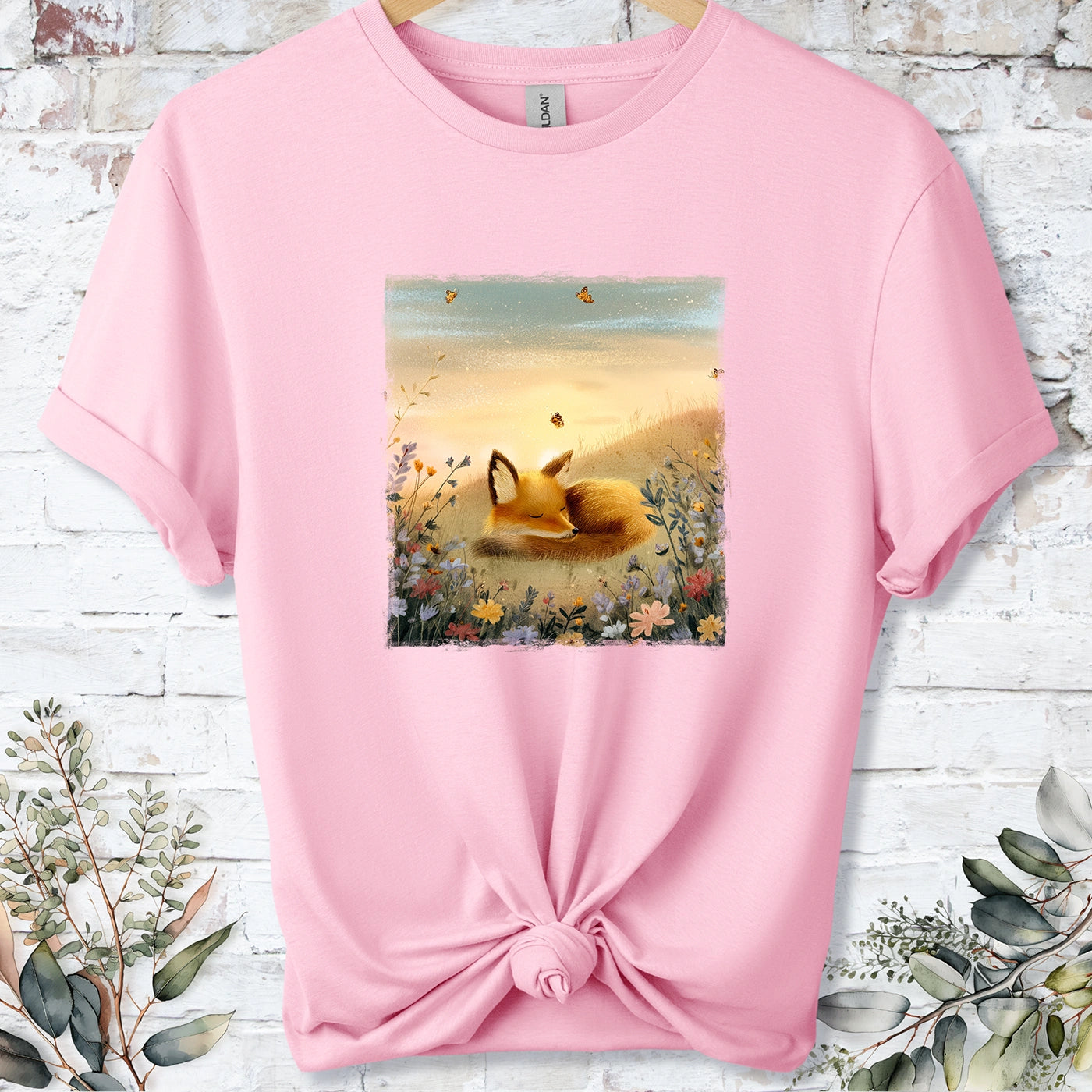 Sleeping Fox #4 Unisex T-shirt.