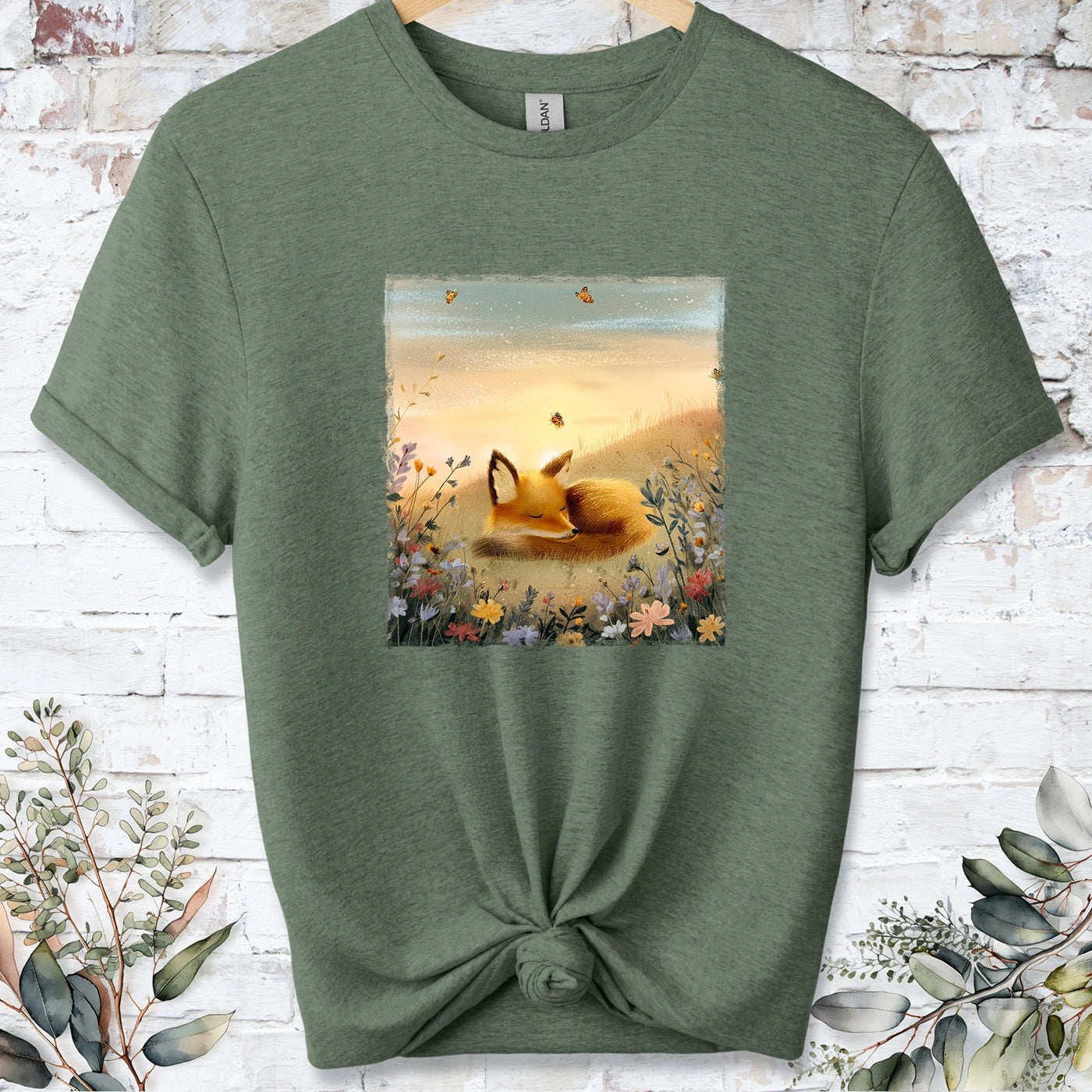 Sleeping Fox #4 Unisex T-shirt.