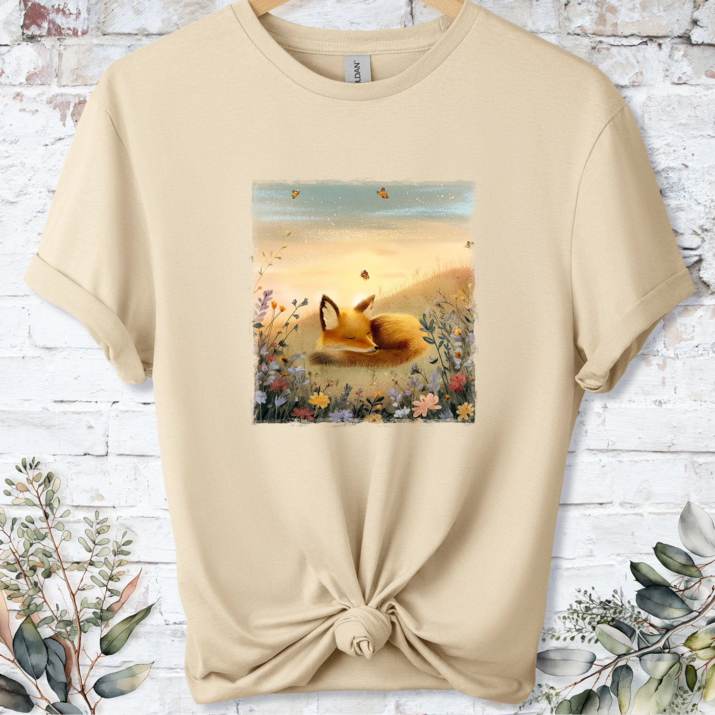 Sleeping Fox #4 Unisex T-shirt.